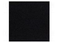 Upholstery cloth; Dim: 1500x700mm; Thk: 3mm; black BASSER