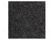 Upholstery cloth; Dim: 1500x700mm; Thk: 3mm; black melange BASSER