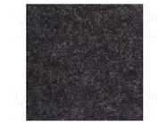 Upholstery cloth; Dim: 1500x700mm; Thk: 3mm; black melange BASSER