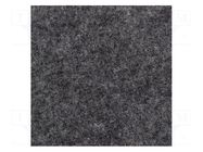 Upholstery cloth; Dim: 1500x700mm; Thk: 3mm; grey melange BASSER