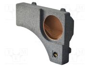 Car loudspeaker enclosure; MDF; gray melange; textil; 300mm; 25l BASSER