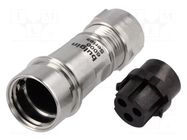 Connector: circular; plug; female; PIN: 3; 16A; 277V; w/o contacts BULGIN