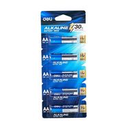 Alkaline battery Deli AA LR6 1 pc, Deli Office