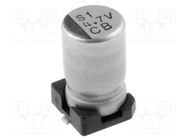 Capacitor: electrolytic; SMD; 4.7uF; 35VDC; Ø4x7mm; ±20%; 7000h NICHICON