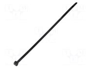 Cable tie; externally serrated; L: 200mm; W: 4.6mm; black; 225N HELLERMANNTYTON