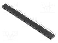 Socket; pin strips; female; PIN: 40; straight; 1.27mm; THT; 1x40 CONNFLY