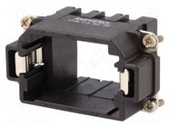 Frame for modules; male; size E10; C146,heavy|mate M; Modules: 3 AMPHENOL