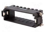 Frame for modules; male; size E24; C146,heavy|mate M; Modules: 7 AMPHENOL