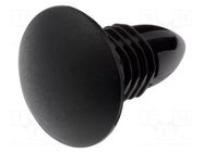 Rivet; polyamide; black; push-in; Ømount.hole: 7.5mm; UL94V-2 KSS WIRING
