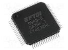IC: interface; USB-UART x4, MPSSE x2; Hi-Speed; 3.3÷5VDC; LQFP64 FTDI