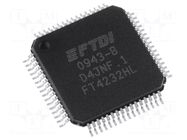 IC: interface; USB-UART x4, MPSSE x2; Hi-Speed; 3.3÷5VDC; LQFP64 FTDI