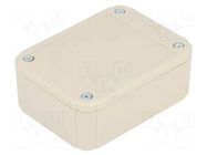 Enclosure: multipurpose; X: 60mm; Y: 80mm; Z: 30mm; ABS; grey; IP54 COMBIPLAST