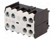 Auxiliary contacts; Leads: screw terminals; front; DILEM EATON ELECTRIC