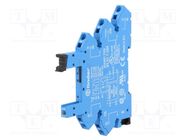 Socket; 6A; for DIN rail mounting; spring clamps; -40÷70°C; IP20 FINDER