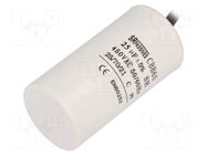 Capacitor: polypropylene; motors, run; 25uF; 450V; Ø42x82mm; ±5% SR PASSIVES