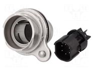 Connector: circular; socket; male; PIN: 6; 10A; 500V; Buccaneer 7000 BULGIN