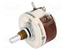 Potentiometer: shaft; single turn; 25Ω; 25W; 6.35mm; wirewound OHMITE