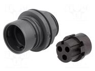 Connector: circular; socket; female; PIN: 3; 16A; 277V; w/o contacts BULGIN