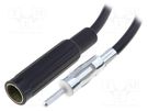 Extension cable for antenna; DIN socket,DIN plug; 0.3m 4CARMEDIA
