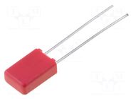 Capacitor: polypropylene; 4.7nF; 100VDC; 63VAC; 4.6x9x4.6mm; THT WIMA