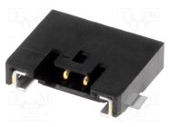 Socket; wire-board; male; Pico-Lock; 1mm; PIN: 2; SMT; on PCBs; 1.5A MOLEX