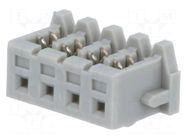 Connector: IDC; plug; female; PIN: 4; KR; Pitch: 2mm; for cable; 100V JST