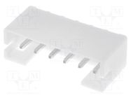 Socket; wire-board; male; PH; 2mm; PIN: 6; THT; 100V; 2A; -25÷85°C JST