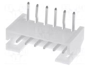 Connector: wire-board; socket; male; PIN: 6; PH; 2A; 100V; angled 90° JST