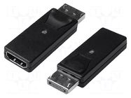 Adapter; DisplayPort plug,HDMI socket; DisplayPort 1.1a; black DIGITUS