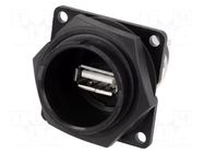 Adapter; socket; USB A socket-front,USB B socket-back; USB 2.0 SWITCHCRAFT