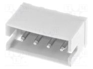 Socket; wire-board; male; ZH; 1.5mm; PIN: 4; THT; 50V; 1A; -25÷85°C JST