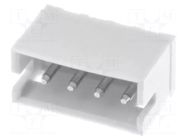 Connector: wire-board; socket; male; PIN: 4; ZH; 1A; 50V; vertical JST