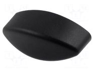 Knob wing; Int.thread: M5; 6mm; H: 13mm; polyamide; W: 25mm ELESA+GANTER