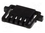 Connector: wire-board; plug; female; Pico-Lock; PIN: 4; 1mm; black MOLEX