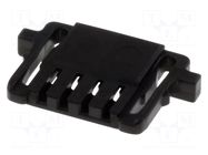 Connector: wire-board; plug; female; Pico-Lock; PIN: 4; 1mm; black MOLEX
