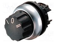 Switch: rotary; 22mm; Stabl.pos: 1; black; none; IP66; prominent EATON ELECTRIC