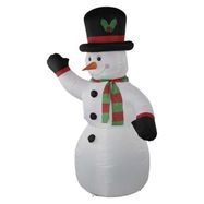 Inflatable LED snowman, 200 cm, indoor and outdoor, cool white, EMOS