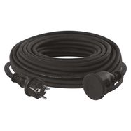 Extension Cord 25 m / 1 socket / black / rubber-neoprene / 250 V / 2.5 mm2, EMOS