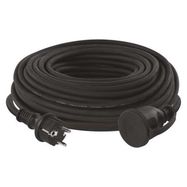 Extension Cord 30 m / 1 socket / black / rubber-neoprene / 250 V / 1.5 mm2, EMOS