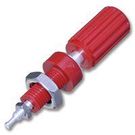 BINDING POST, INSULATED, 15A, #4-40, RED