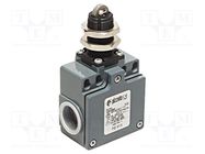 Limit switch; plunger with metal roller Ø12mm; NO + NC; 10A PIZZATO ELETTRICA