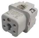 INSERT, RECEPTACLE, 4+PE WAY, SCREW