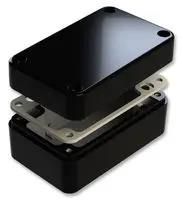 ENCLOSURE, ALU, BLK, 130X80X60MM, IP68