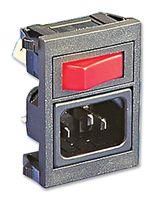 POWER INLET, IEC, POLYSNAP, S.P. SWITCH