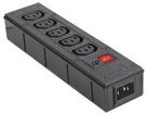 POWER OUTLET STRIP, 10A/250VAC, 5 OUTLET
