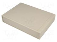 Enclosure: with panel; X: 250mm; Y: 180mm; Z: 50mm; ABS; grey; IP43 COMBIPLAST