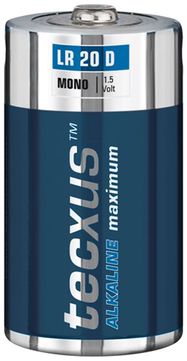 Alkaline maximum LR20/D (Mono) Battery, 2 pcs. in blister, blue-silver - alkaline manganese battery, 1.5 V
