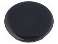 Cap; black; Mounting: push-in; plastic; G334.61 MENTOR