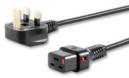 POWER CORD, IEC C19 TO UK PLUG, 2M, 16A