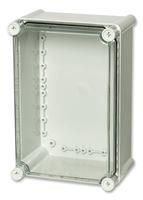 ENCLOSURE, PC, GRY, CLR LID, 280X190X130